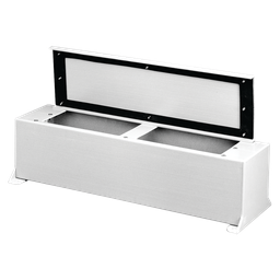 Product image for Hoffman F4424FG Fiberglass Wiring Trough, NEMA Type 12 and 3R, 4" x 4" x 24", Fiberglass