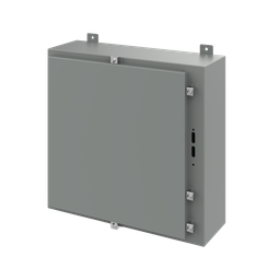 Product image for Hoffman A24HS2508LP Disconnect Enclosure with Clamps, Type 4, 24" x 25.38" x 8", Gray, Steel