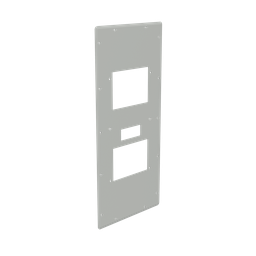 Product image for Hoffman EGPACT20 Gland Plate, Gray, Aluminum