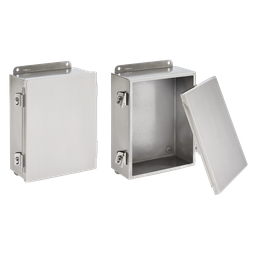 Product image for Hoffman A606NFSS Clamp Cover, Type 4X, 6" x 6" x 4", SS Type 304