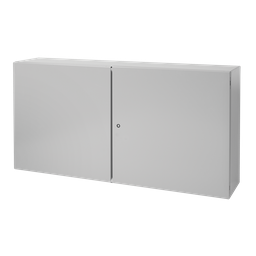 Product image for Hoffman CTD24428 CONCEPT Two-Door Enclosures, 24" x 42" x 8", Gray, Steel
