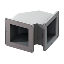 Product image for Hoffman F44WE90FG 90-Degree Elbow, 4" x 4", Fiberglass