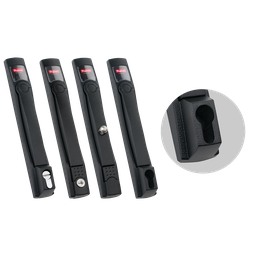 Product image for Hoffman PFHPBL Flush Swing Handles, fits Doors, Steel