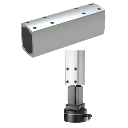 Product image for Hoffman S2MT1250 Syspend 281-Max Tube, 1250mm, Anodized, Aluminum