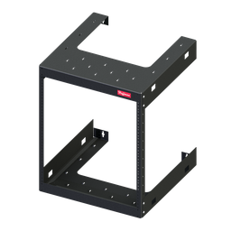Product image for Hoffman E19FWM12U20 19-in. Fixed Wall-Mount Rack, 19in, 12U, Black, Steel