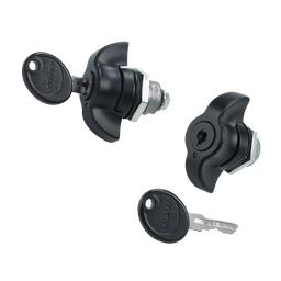 Product image for Hoffman PTWK Keylocking Quarter-Turn Wing Knob, Black, Zinc