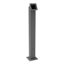 Product image for Hoffman A66PBCOL Pedestals, 41" x 6" x 6", Gray, Steel
