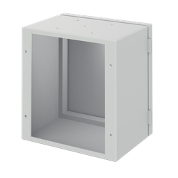 Product image for Hoffman LLBR252512 Rear-Access Body, fits 250x 250mm, Lt Gray, Steel