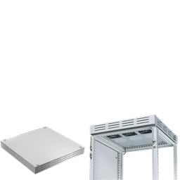 Product image for Hoffman PVT3F861 ProLine Vented Top with Fan Tray, fits 800x600mm, Painted, 115V