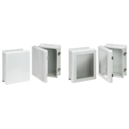 Product image for Hoffman HJ1816HWPL2LG Flat Cover with Latches, Type 4X, 17.81x 15.81x 8.86, Fiberglass