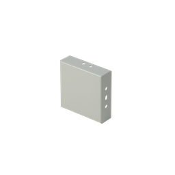 Product image for Hoffman F88T3RCP Closure Plate, fits 8" x 8", Gray, Steel