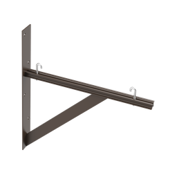 Product image for Hoffman LTSB18BLK Triangle Support Bracket Kit, fits 12.00, 18.00, Black, Steel