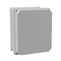 Product image for Hoffman RHJ1412HWPL2LG Raised Cover with Latches, Type 4X, 13.62x 11.62x 7.24, Fiberglass