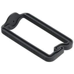 Product image for Hoffman ECM3DR10 D-Ring Cable Managers, 1.72x 3.5", Plastic