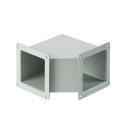 Product image for Hoffman F66WE90 90-Degree Elbow, 6" x 6", Gray, Steel