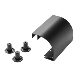 Product image for Hoffman LSRDBLK Stringer Radius Drop Kit, Black, Aluminum