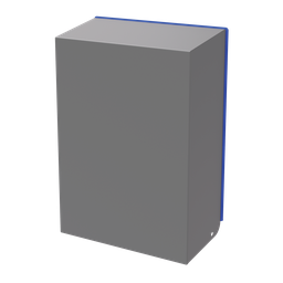 Product image for Hoffman HH10MS61004 Filter Fan Shrouds, Type 4/4X HH10, Gray, Steel