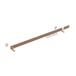 Product image for Hoffman DG19 Horizontal Ground Bar Kits, 1" x 19.25", Copper