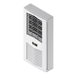 Product image for Hoffman S060316G050 SPECTRACOOL Slim Fit Indoor Air Conditioner, 21.60x 11" x 5.5", Lt Gray, Steel