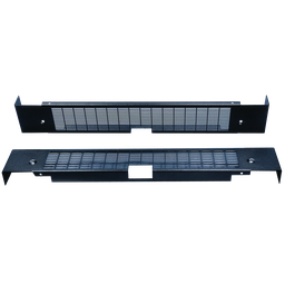 Product image for Hoffman PPBCV1600 Vented Plinth Base Covers, fits 100x600mm, Black, Steel