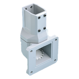 Product image for Hoffman CCS2WJVLG COMPACT Series 2 Wall Joint (Vertical), fits 45x 60mm, Lt Gray, Aluminum