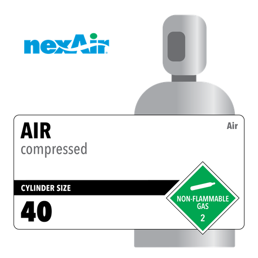 Air, 40, Breathing, 19.5%-23.5%, 40 cf, Steel (S), CGA 346