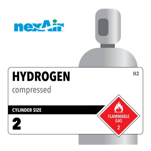 Hydrogen, 2, 3.5, Industrial, 99.95%, 197 cf, Steel (S), CGA 350