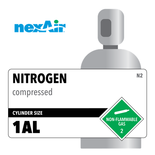 Nitrogen, 1AL, 5.0, Specialty, 99.999%, 110 cf, Aluminum (A), CGA 580