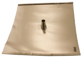 Product image for SnapNrack 175-05001 Standoff Flashing, 3" Straight Cone, 20" x 20", Dead Soft AL w/ Rolled Edges