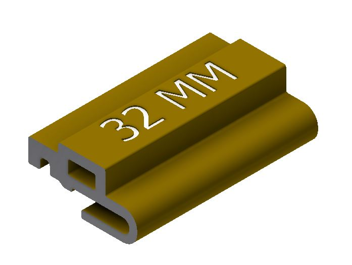 Product image for SNAPRACK 232-02494 UNIVERSAL RL SKIRT SPACER 32MM SILVER