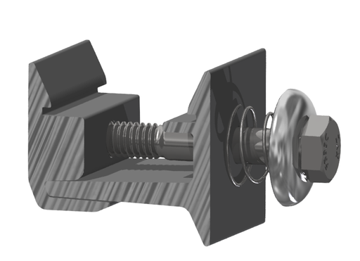 Product image for SNAPRACK 242-01229 ULTRA RAIL MOUNTING HARDWARE SILVER