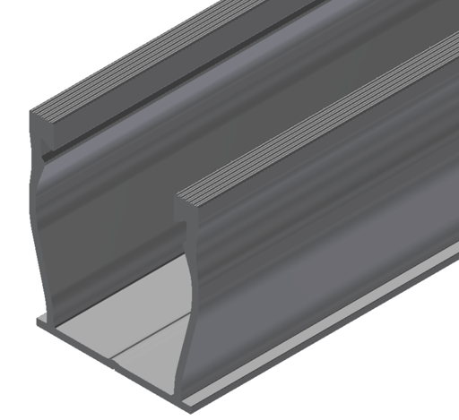 Product image for SNAPRACK 232-02537 UR 40 RAIL 172IN SILVER