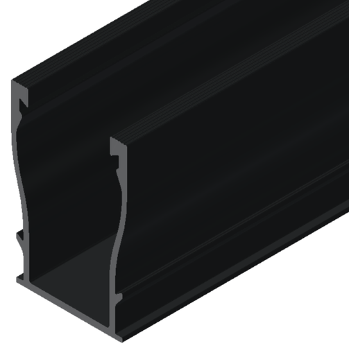 Product image for SNAPNRCK 232-02541 SNAPNRACK, UR-60 RAIL, 172IN, BLACK