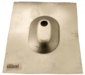 Product image for SnapNrack 175-05005 Standoff Flashing, Verde 1.0SSO, Deck Level for 1-Hole Base 10" x 12" x 1", Galv