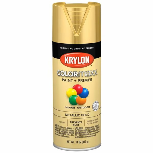 Krylon® Colormaxx™ Paint & Primer, 11 oz., Metallic Gold
