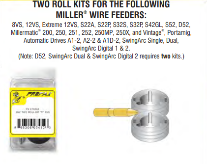 035 TWO ROLL KIT "V" GROOVE, PX079595
