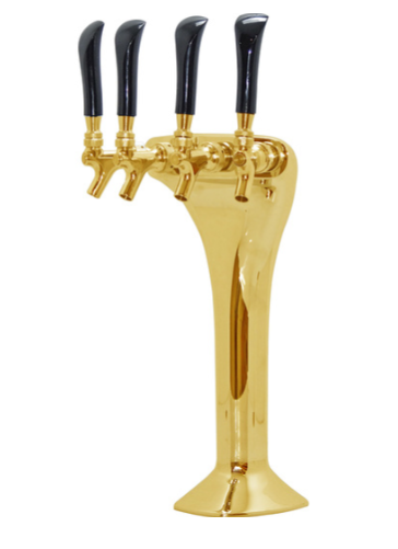 TOWER 4 TAP GOLD MONGOOSE NO TAPS