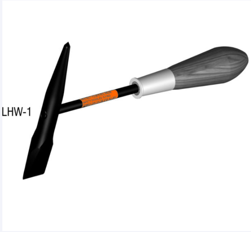 CHIPPING HAMMER, WOODEN HANDLE CHISEL & PICK