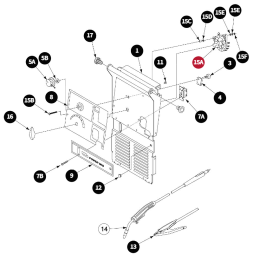SWITCH ASBLY POWERMIG 215