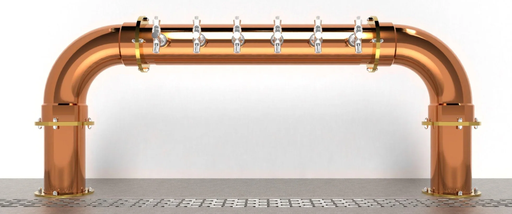6 TAP ARCADIA 4" COPPER BRIDGE