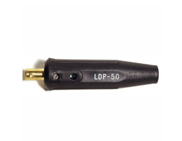 DINSE 50MM CABLE CONNECTOR MALE BLACK, LENCO 05303