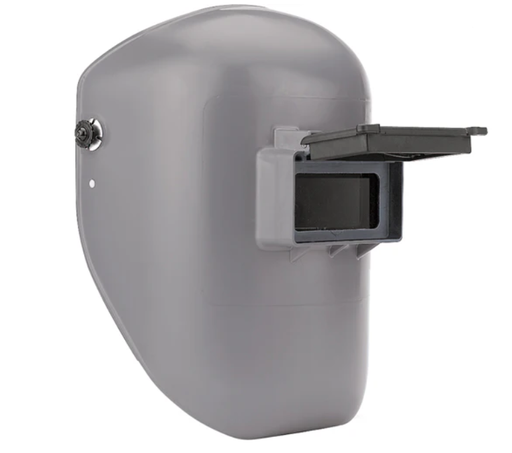 HELMET TIGERHOOD 2X4" LIFT FRONT GREY THERMOPLASTIC
