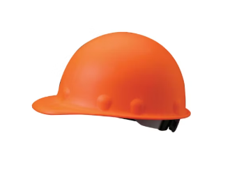 HARD HAT ROUGHNECK ORANGE FIBERGLASS, 3RW3 HEADGEAR