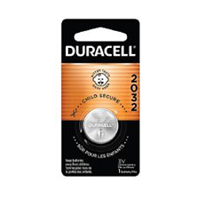 BATTERY CR2032 3V LITHIUM 1/CARD DURACELL