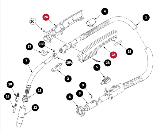 GUN HANDLE SET