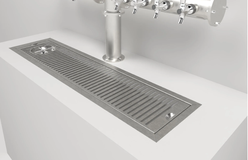 DRIP TRAY 78X6" 2 DRAINS & 1 RINSER