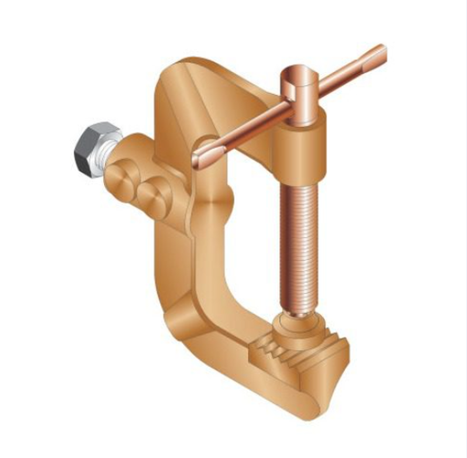 G-50 600 AMP C-TYPE GROUND CLAMP 1/2"-13 NUT – CABLE CONNECTION