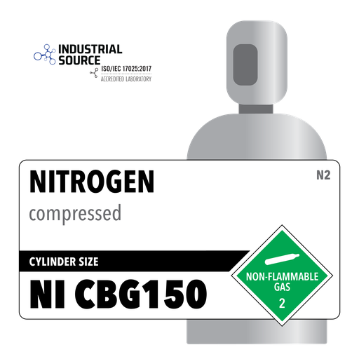 Nitrogen, NI CBG150, CGA 580, Customer Owned