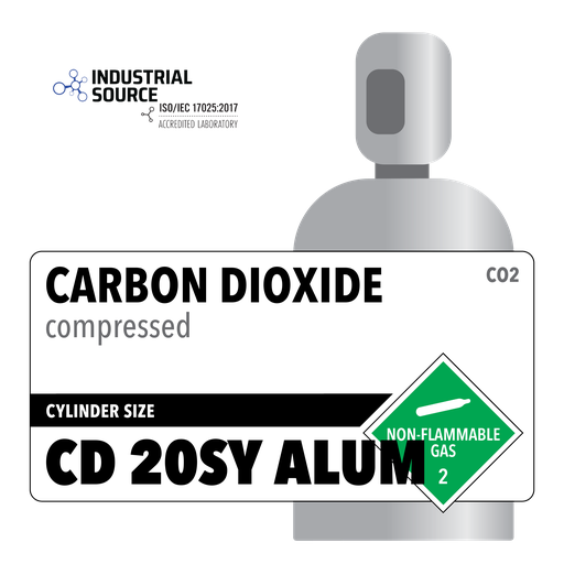 Carbon Dioxide, CD 20SY ALUM, CGA 320, Siphon, Aluminum