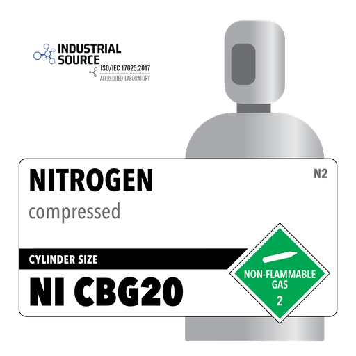 Nitrogen, NI CBG20, CGA 580, Customer Owned